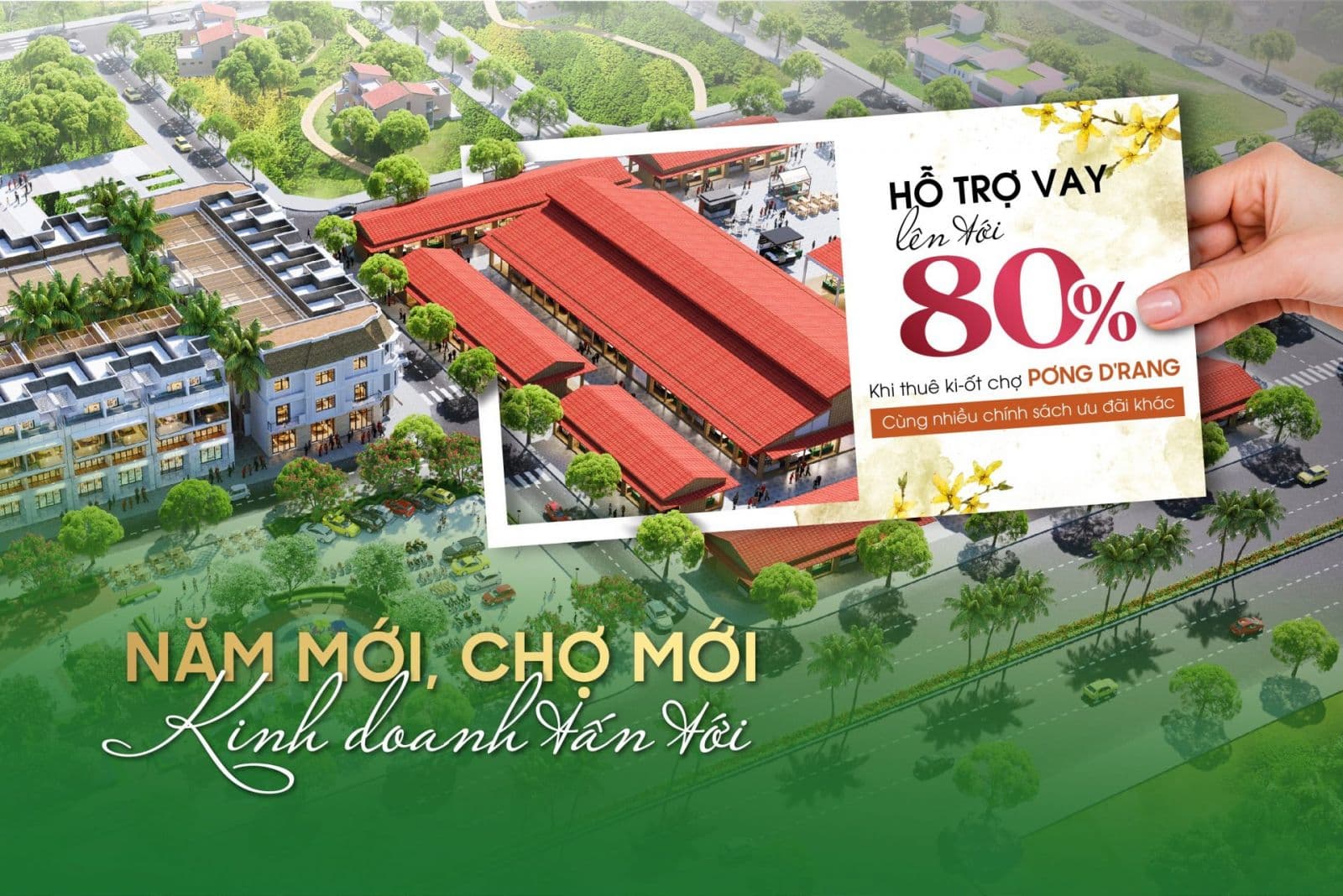 VNSC TUNG CHÍNH SÁCH ƯU ĐÃI CUỐI NĂM CHO DỰ ÁN CHỢ PƠNG D’RANG