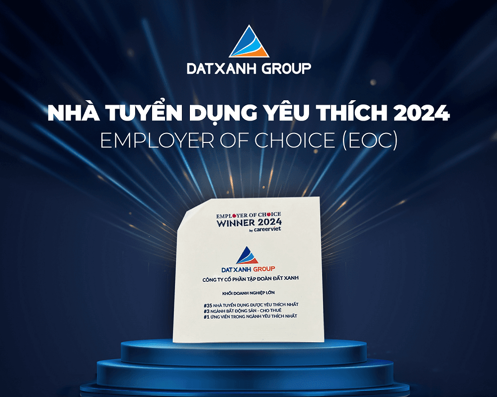 Tập đoàn Đất Xanh được vinh danh top nhà tuyển dụng được yêu thích nhất năm 2024