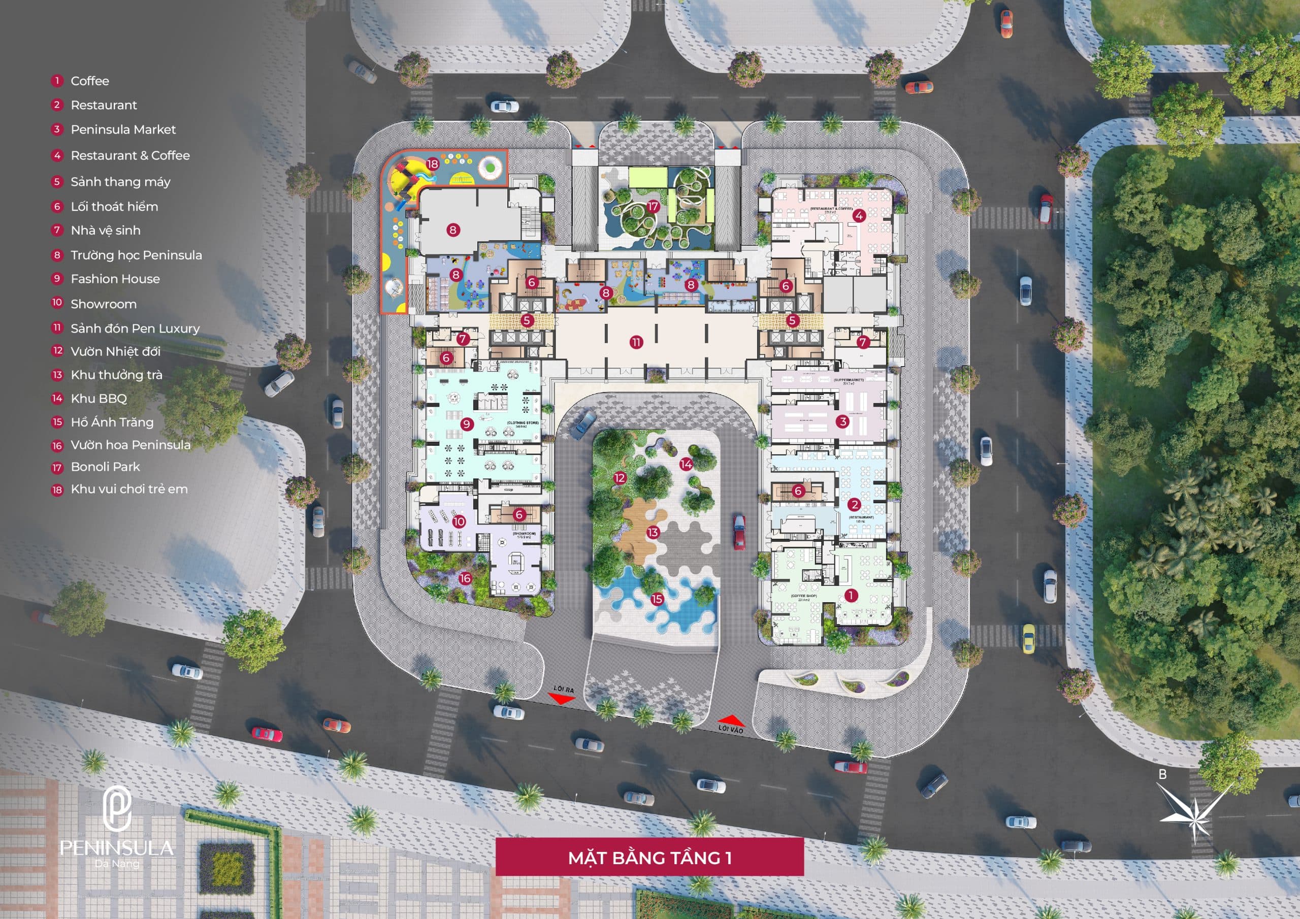 Mat bang tang 1 du an peninsula Da Nang