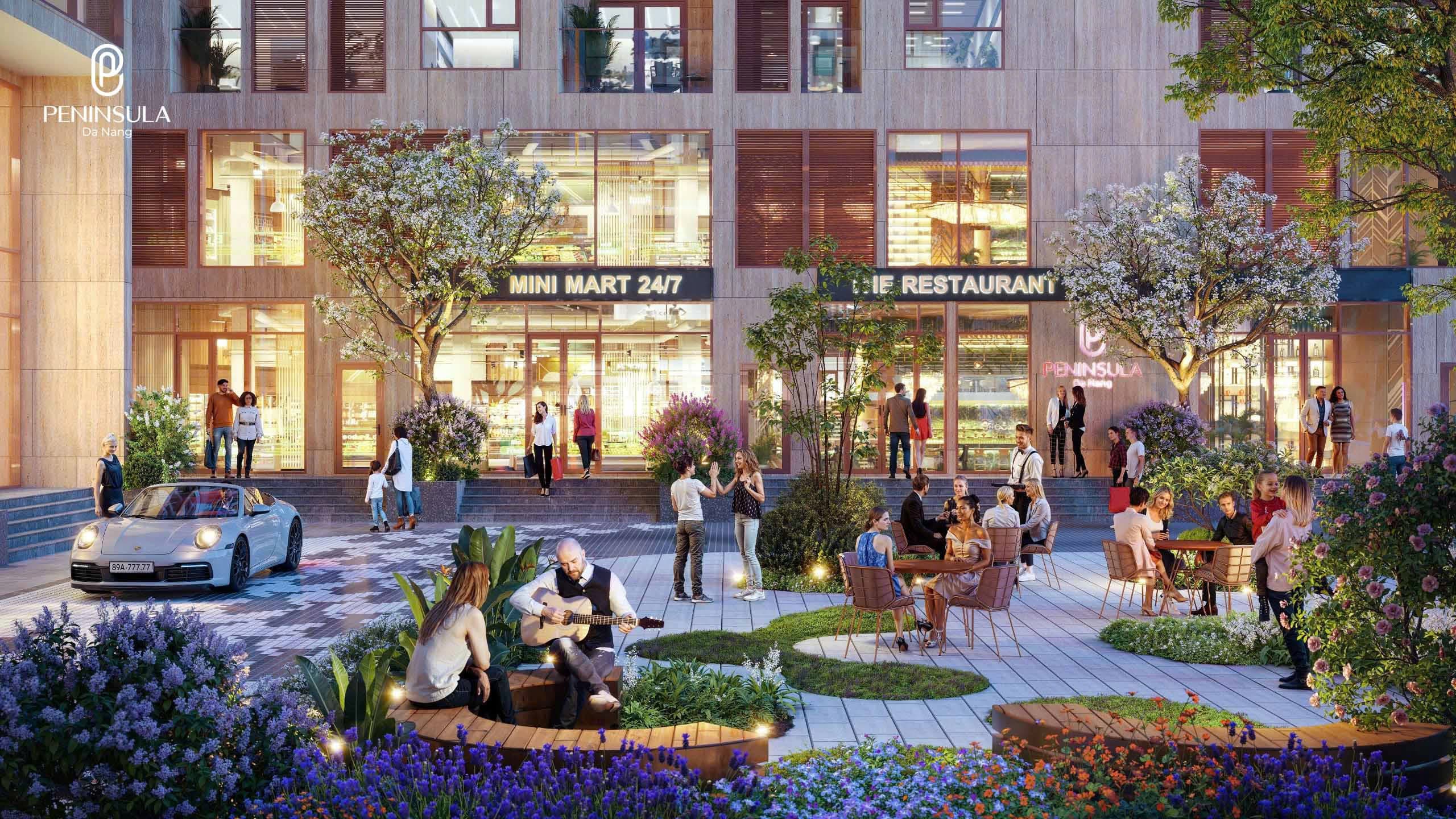 Bùng nổ cơ hội kinh doanh từ khối đế thương mại tòa Peninsula Da Nang