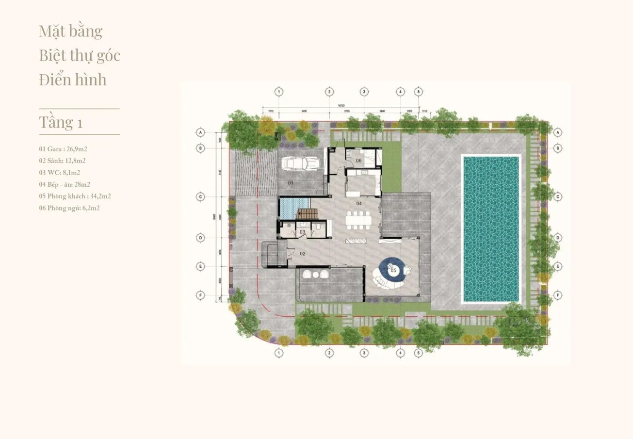 Mặt bằng căn hộ 1