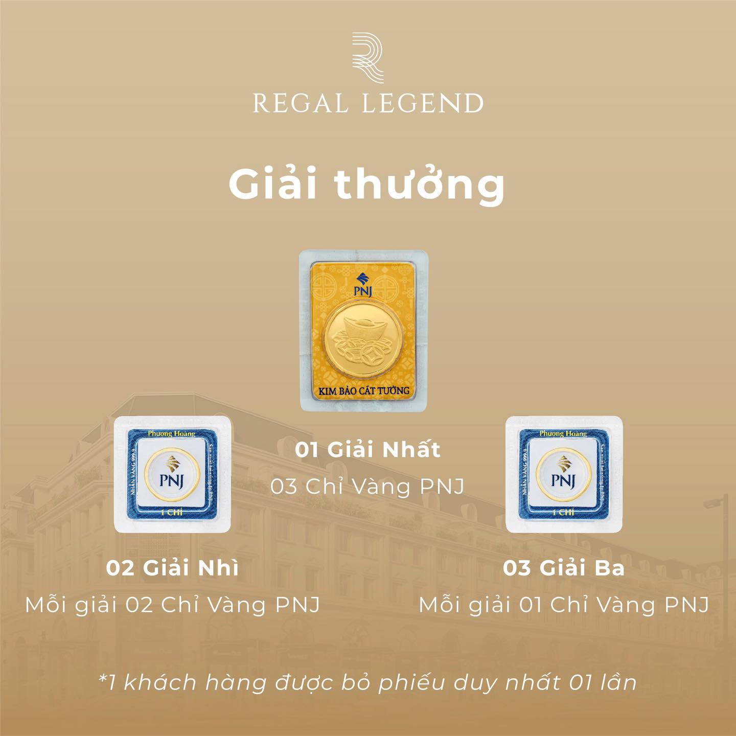 Trải nghiệm thương lưu - Nhận vàng ròng cùng Regal Legend