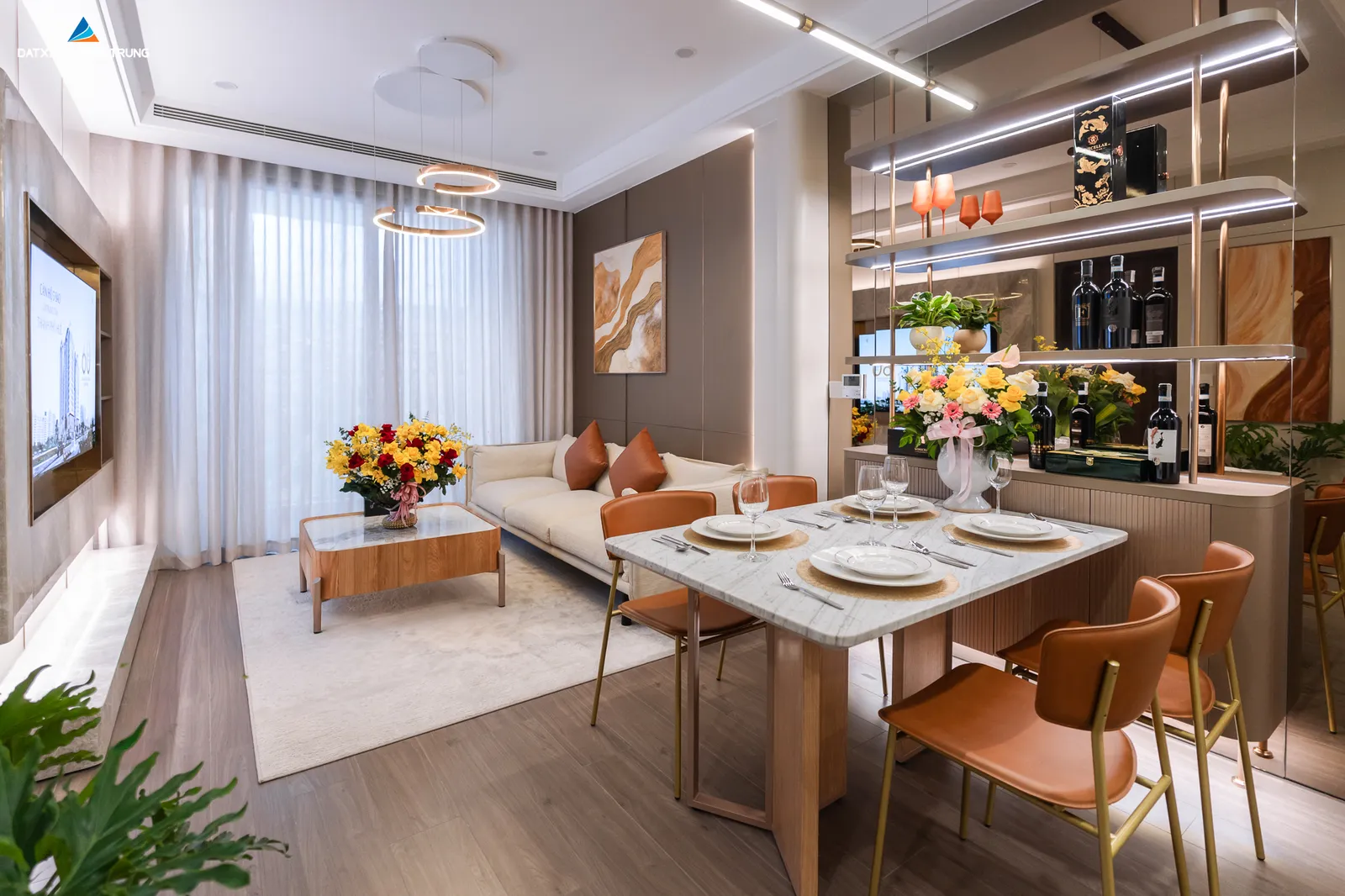 Căn hộ mẫu 2 phòng ngủ