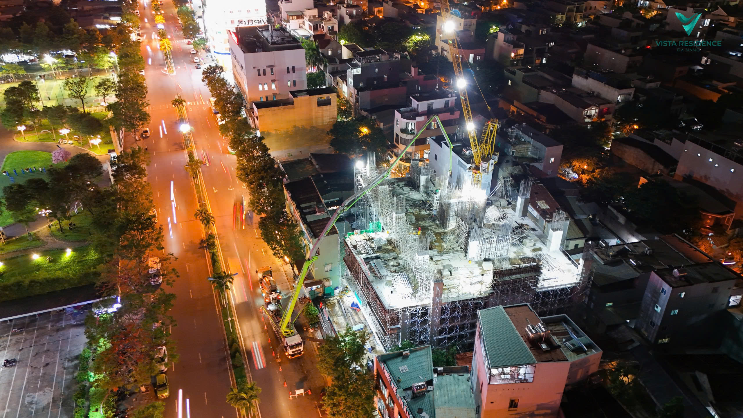 Tiến độ Vista Residence Da Nang 09/2024